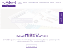 Tablet Screenshot of evolvedenergy.ie